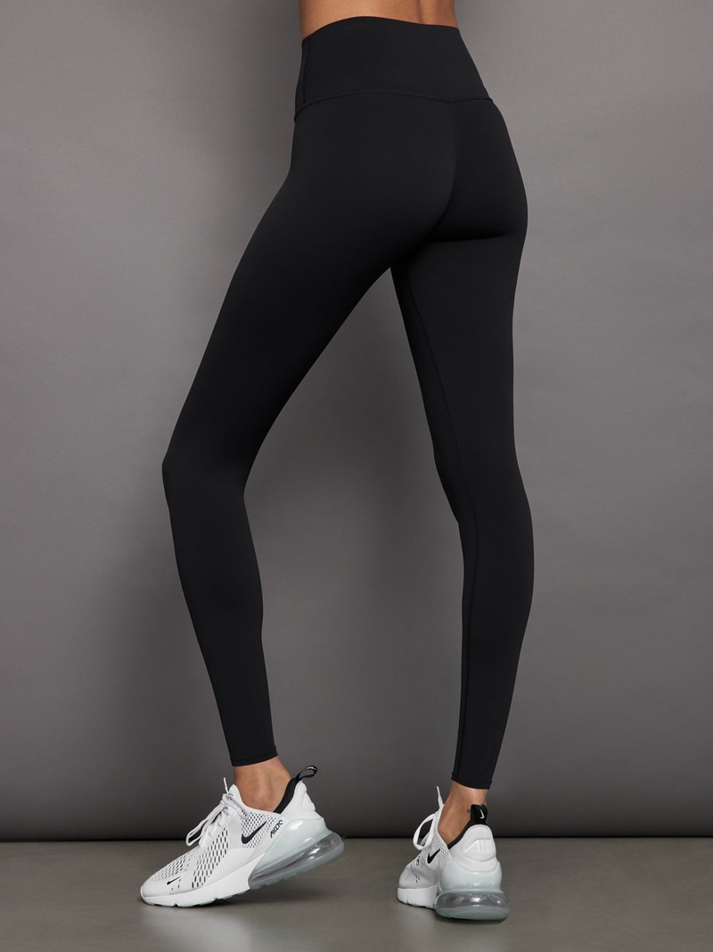 High Rise Legging in Diamond Compression, Black