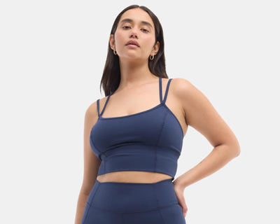 Gwen Longline Top, Navy