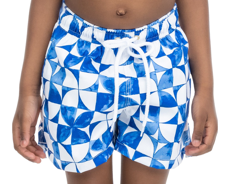 The Greece Boys Swim Trunks UPF 50+