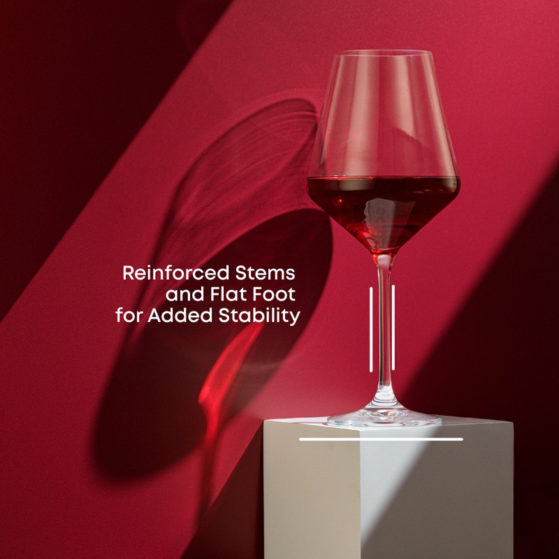 Layla Red Wine Glasses, Set of 4