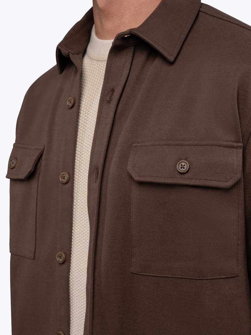 Men's District Heavyweight Overshirt,  Burnt Oak