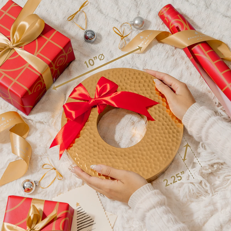 Festive Wreath Tin with Assorted Chocolate Truffles