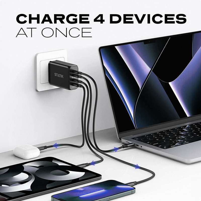 100W GaN Charger Global Power Adapter