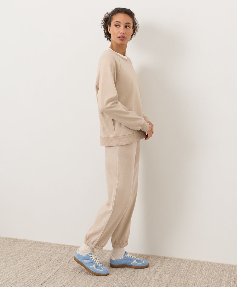 Women's Organic Weekends Relaxed Sweatpant, Washed Flagstone
