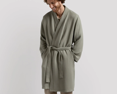 Cloud Cotton Robe, Moss