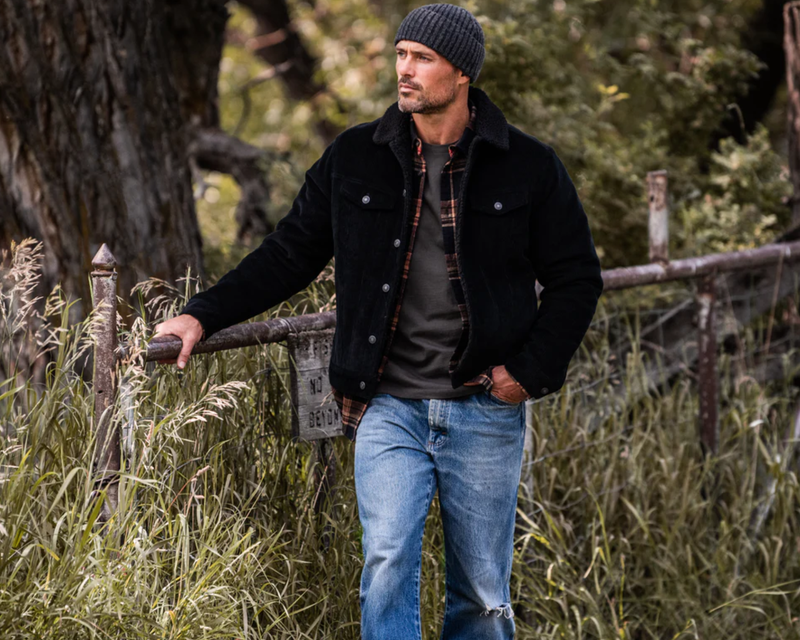 Montana Fleece-Lined Corduroy Trucker Jacket