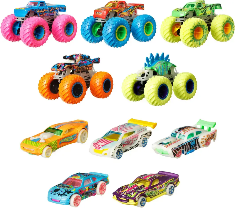Monster Trucks Glow in the Dark 10 Pack