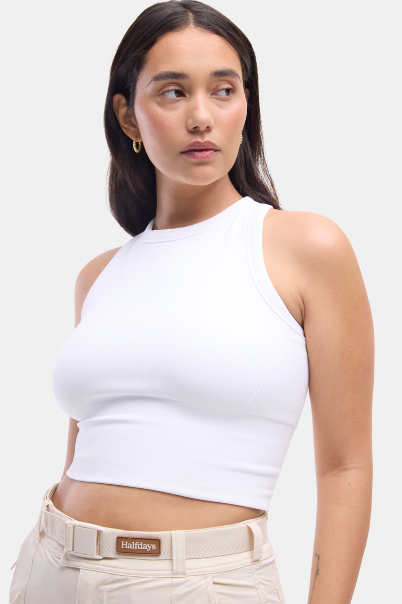 Sunn Seamless Tank, White