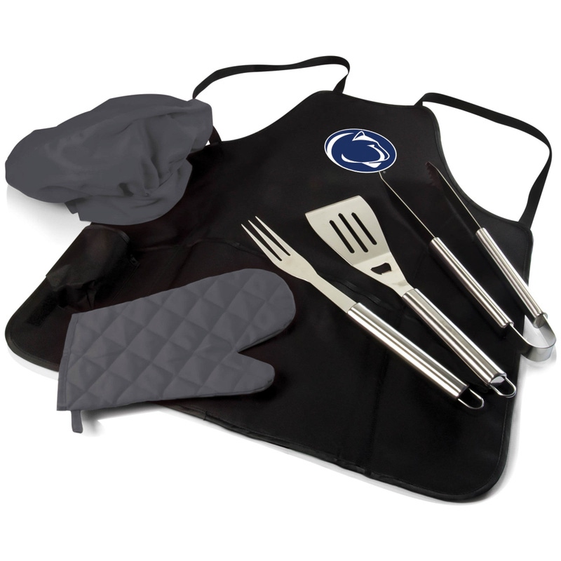 NCAA BBQ Apron Tote Pro Grill Set