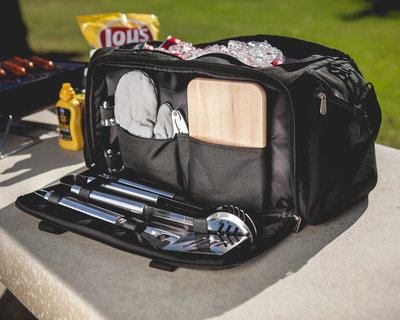 NCAA BBQ Kit Grill Set & Cooler