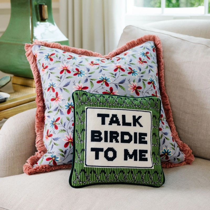 Sports Needlepoint Pillow