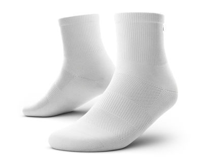 Flagship Quarter Socks White