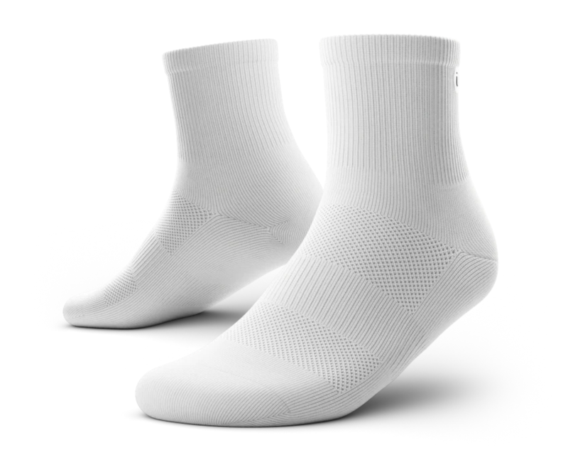 Flagship Quarter Socks White