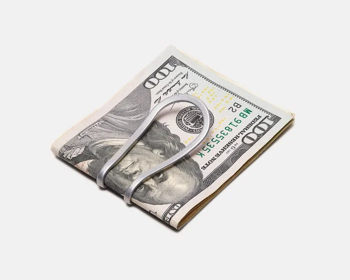 Station Money Clip in Vapor Silver