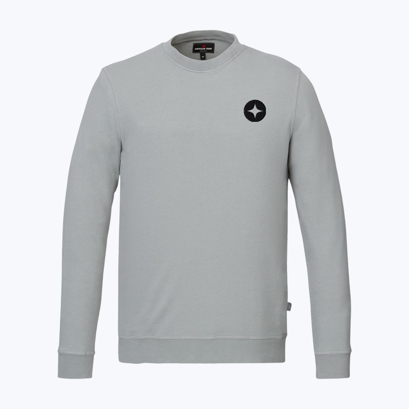 Branded Men's Everyday Lightweight French Terry Classic Crew Sweatshirt