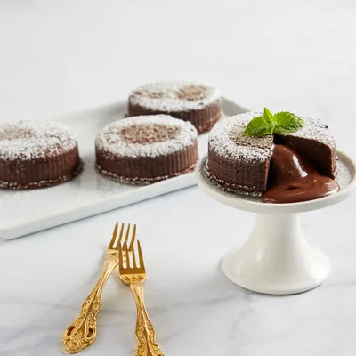 Flourless Chocolate Truffle Lava Cakes
