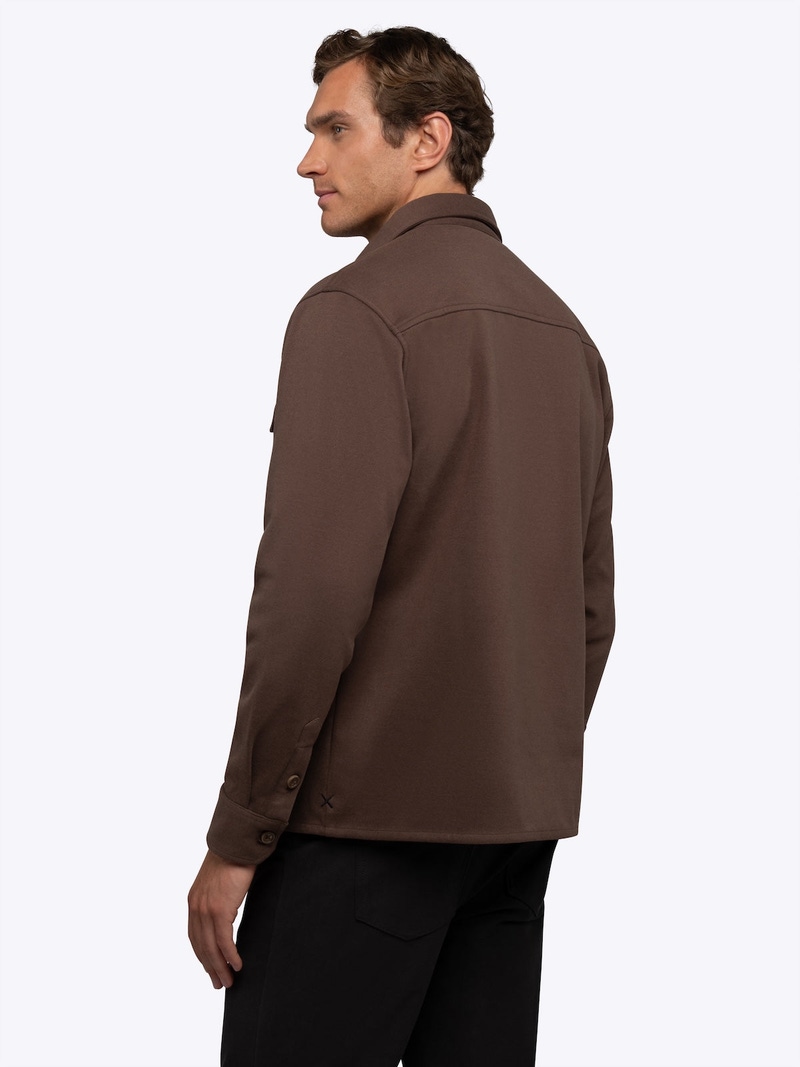 Men's District Heavyweight Overshirt,  Burnt Oak