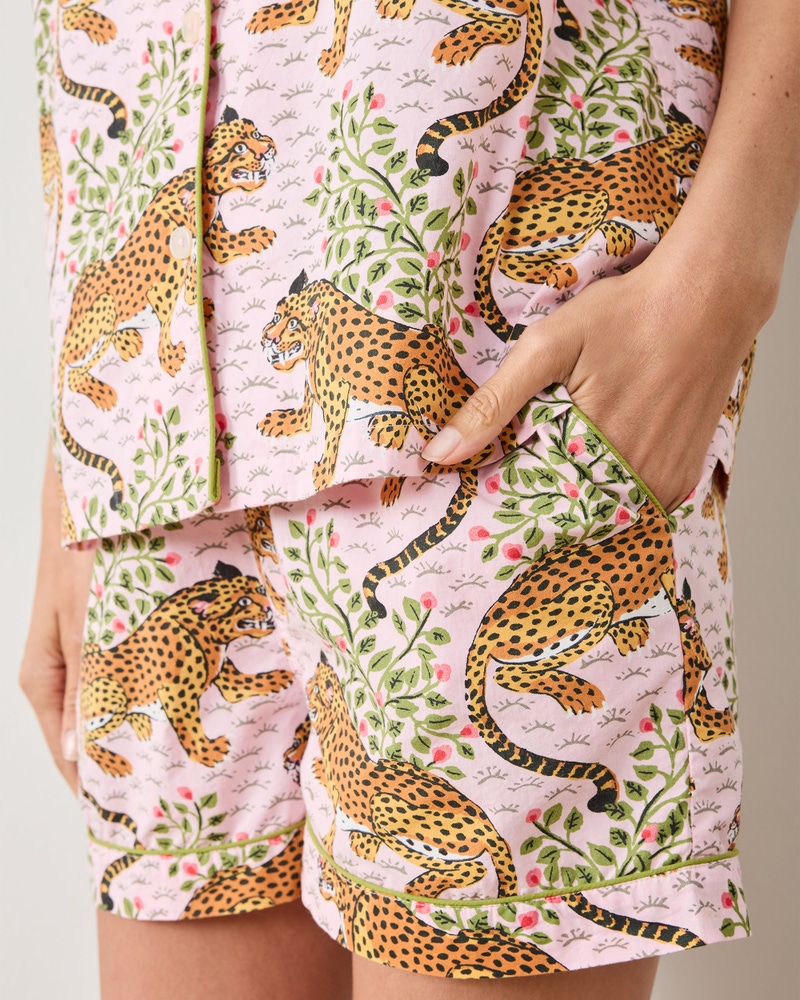 Short PJ Set in Bagheera, Blush