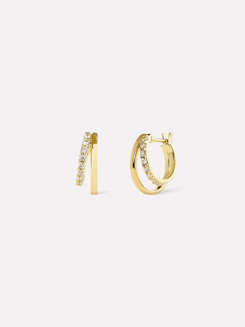 Toda Double Hoop Earrings