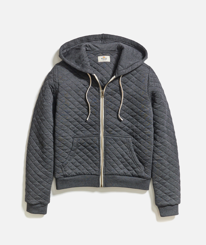 Women's Corbet Quilted Full Zip Hoodie
