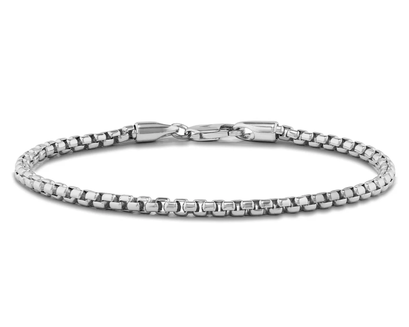 Sterling Silver Box Chain Bracelet