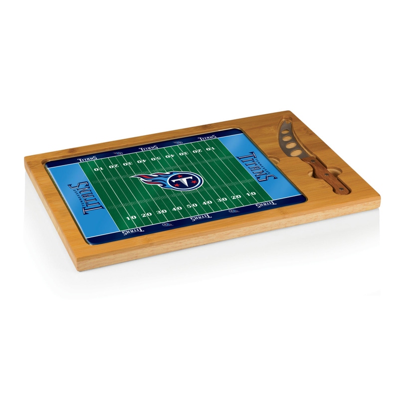 NFL Icon Glass Top Cutting Board & Knife Set