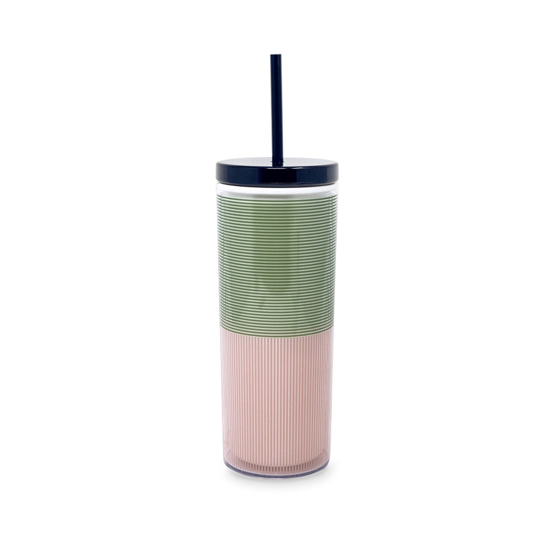 Acrylic Tumbler with Straw