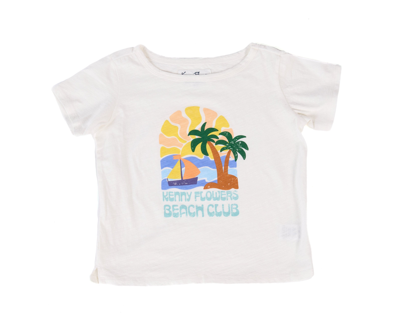 Kenny Flowers Beach Club Retro Cotton Kids Tee