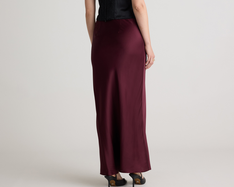 100% Washable Silk Maxi Skirt
