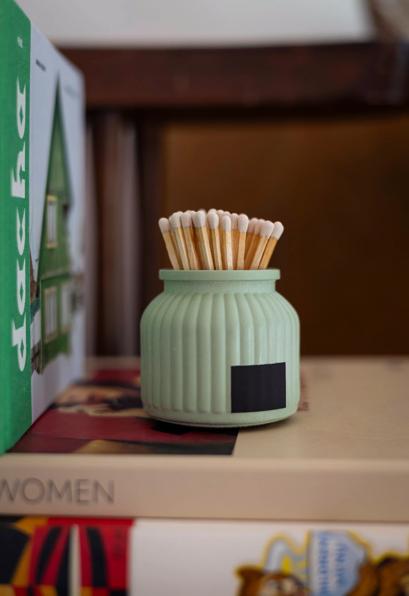 Apothecary Match Holder with Striker & Matches