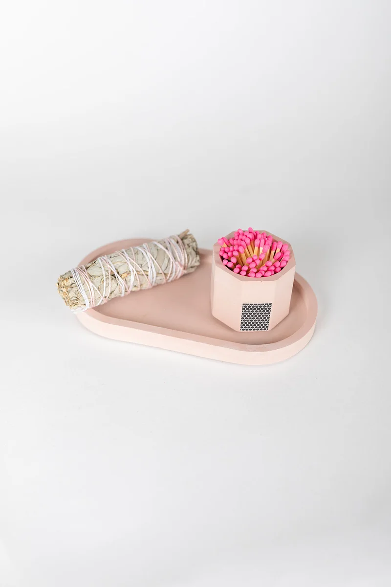 Pink Pill Tray 3 Piece Set