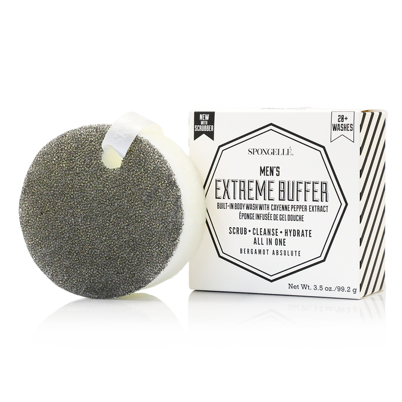 Men's Body Wash Infused Buffer Sponge