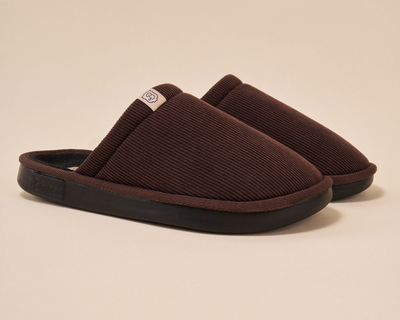 Essential Corduroy Slipper, Dark Brown