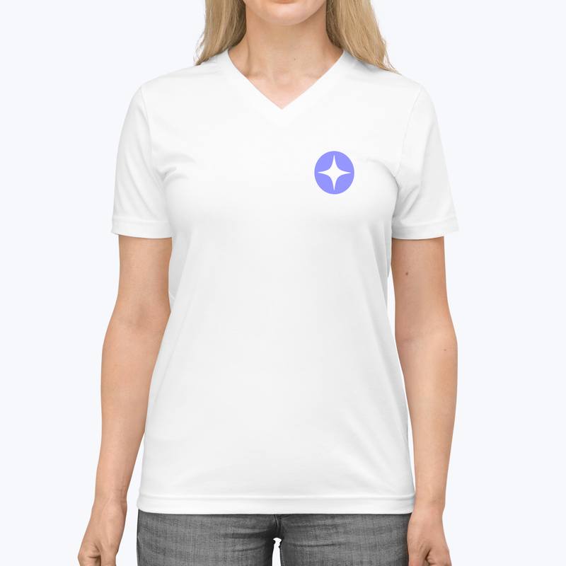 Unisex Jersey Short Sleeve V-Neck Tee