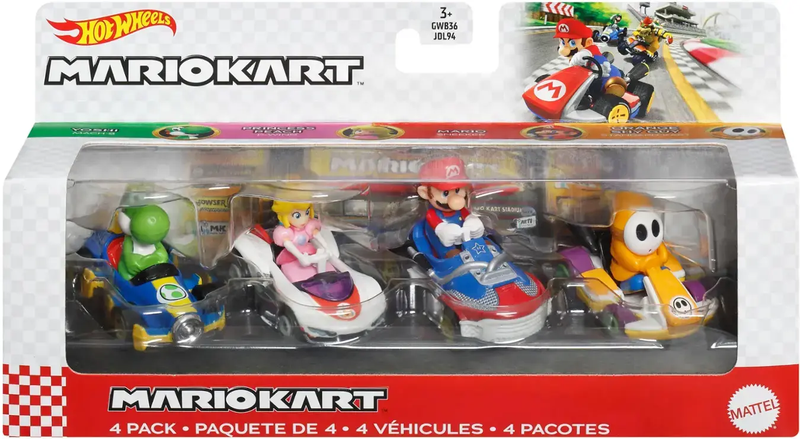 Mario Kart Vehicle 4 Pack