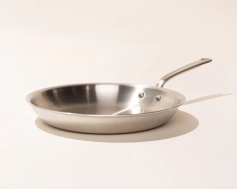 Stainless Steel Clad Frying Pan