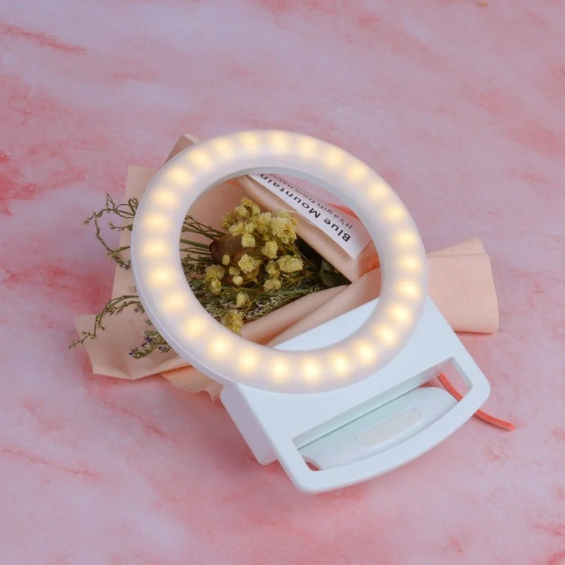 Clip-on Mini Phone Selfie Ring Light