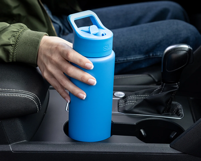 Summit Solid Water Bottle with Straw Lid, 22oz