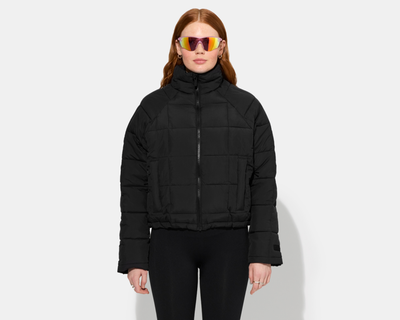 Nellie Packable Puffer Jacket, Black