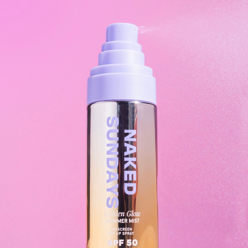Golden Glow Shimmer Mist Setting Spray SPF50