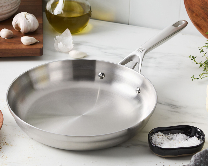 12" Motion Stainless Steel Stainless Steel Fry Pan
