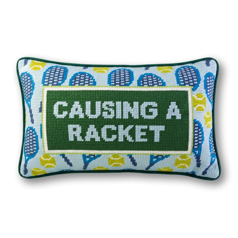 Sports Needlepoint Pillow