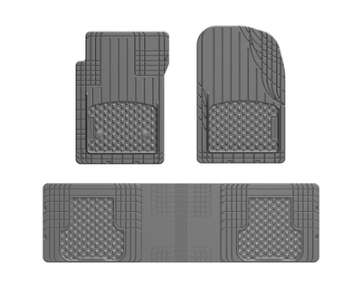 Trim-to-Fit Front and Rear 3-Piece Floor Mat Set with Over the Hump Mat