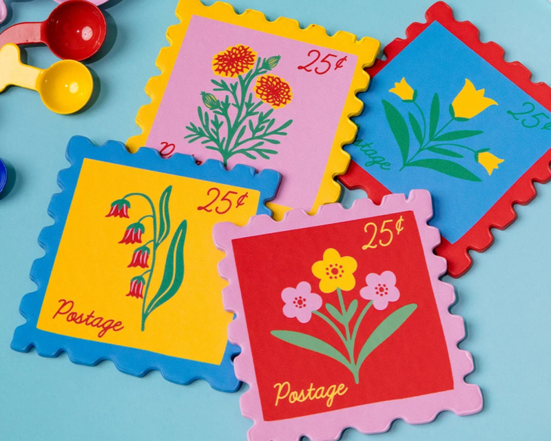 Stamps Coaster Set