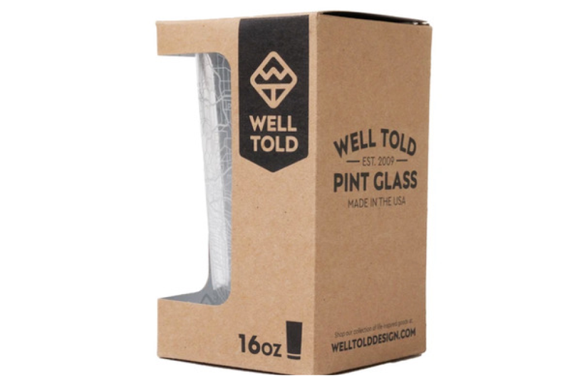 Home Town Maps Pint Glass