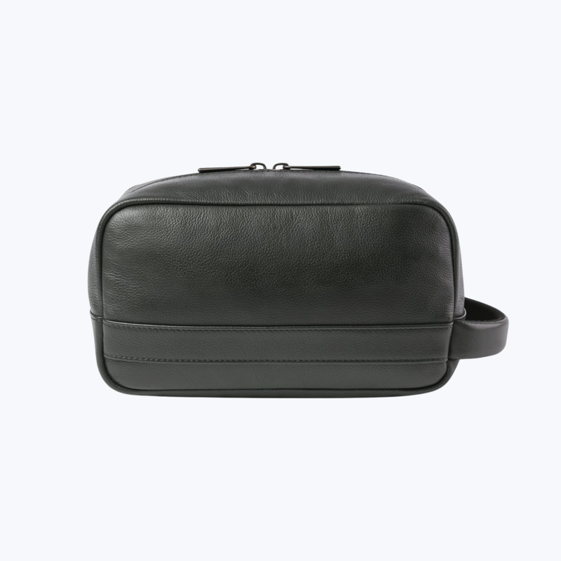 Branded Leather Toiletry Bag