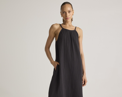 100% Organic Cotton Gauze Sleeveless Maxi Dress
