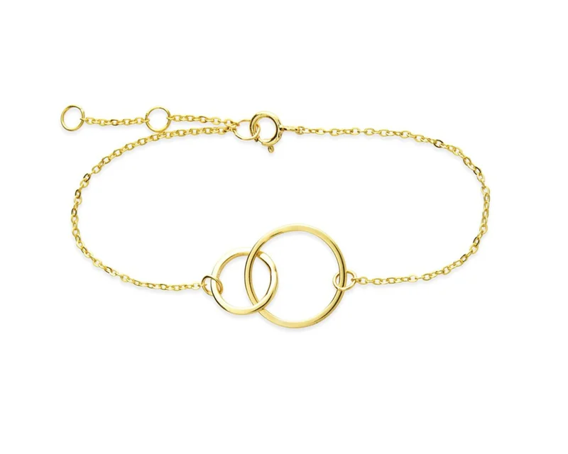 Sterling Silver Interlocking Circle Bracelet