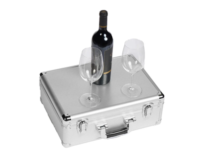 VinBottle Wine and Wine Glasses Carrying Case