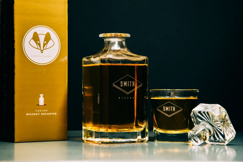 Personalized Whiskey Decanter & Glass Set